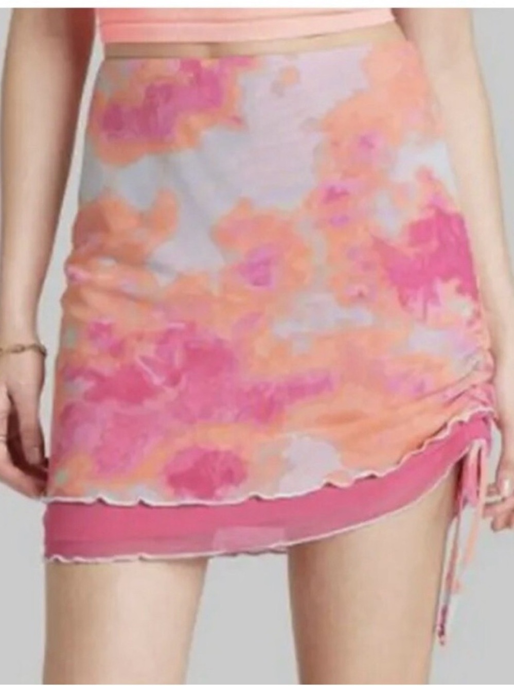 Wild Fable Multicolor Tie-Dye Skirt